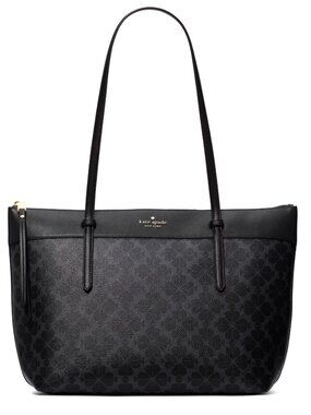 New Kate Spade All Day Spade Flower Tote Bag Black Multi